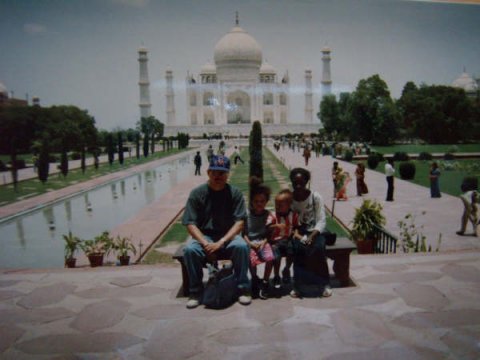 At Taj Mahal